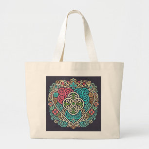 Gray's Celtic Heart Jumbo Stoffbeutel