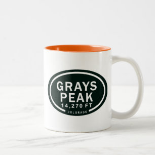 Grays Peak 14.270 FT Colorado Rocky Mountain Zweifarbige Tasse