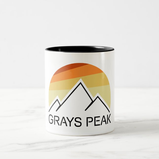 Grays Peak Retro Zweifarbige Tasse (Mittel)
