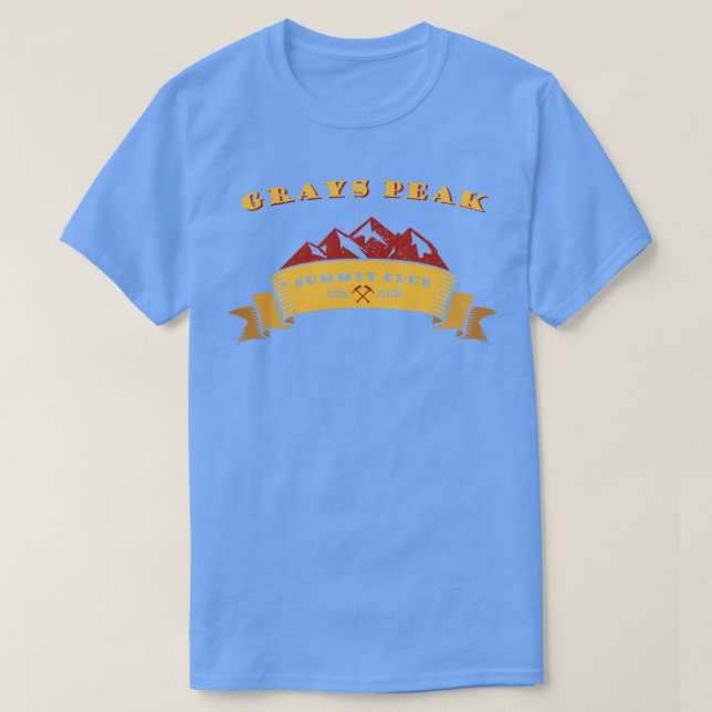 Grays Peak Summit Club Geschenk für Bergsteiger T-Shirt (Design vorne)