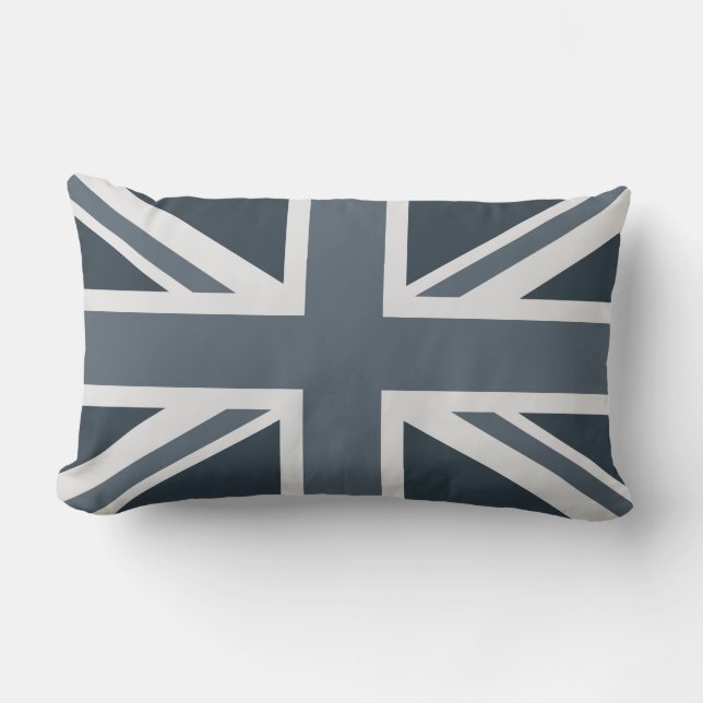 Grayscale-England-Flagge Lendenkissen (Vorderseite)