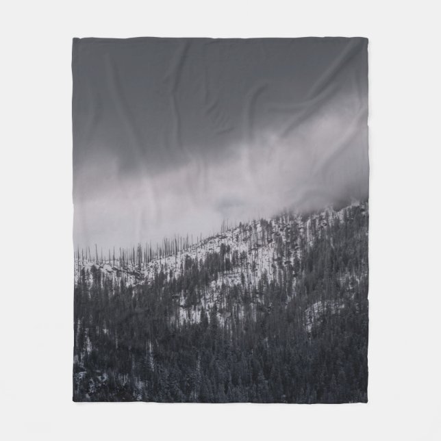 GRAYSCALE-FOTO FLEECEDECKE (Vorderseite)