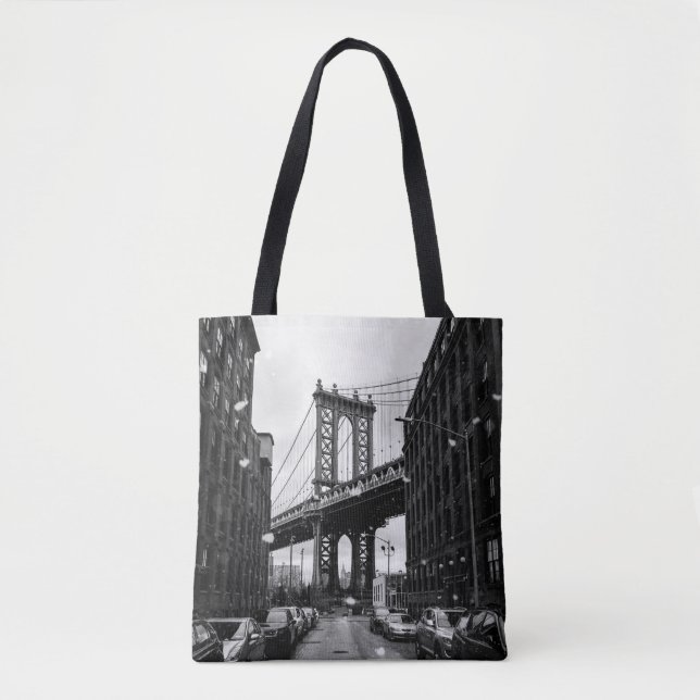 GRAYSCALE FOTOGRAFIE DER BROOKLYN-BRÜCKE (Vorderseite)