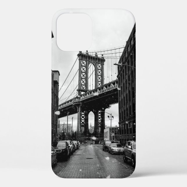 GRAYSCALE FOTOGRAFIE DER BROOKLYN-BRÜCKE Case-Mate iPhone HÜLLE (Rückseite)