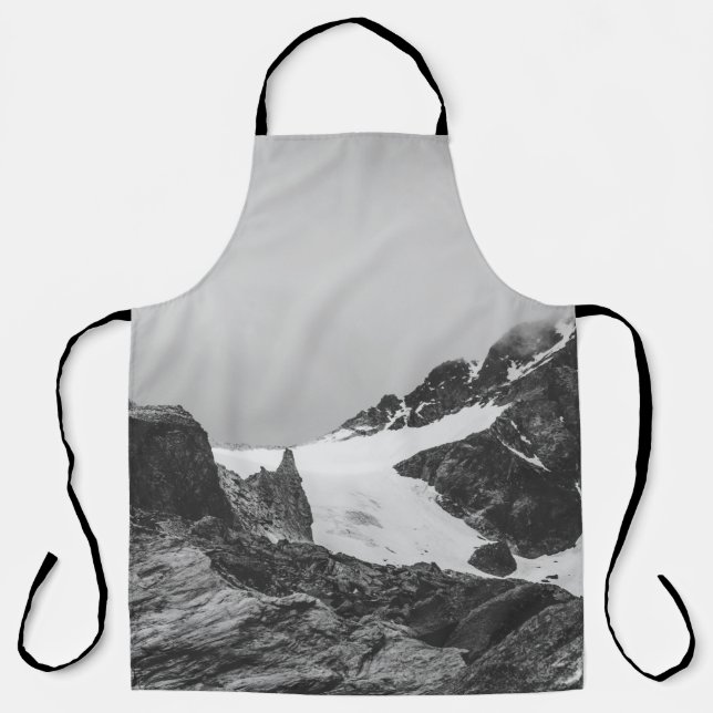 GRAYSCALE FOTOGRAFIE DES SCHNEEBERGES SCHÜRZE (Vorderseite)