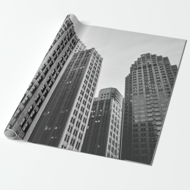GRAYSCALE-FOTOGRAFIE MIT NIEDRIGEM WINKEL GESCHENKPAPIER (Ungerollt)
