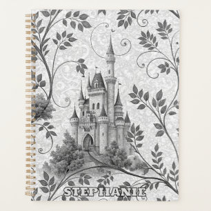 Grayscale Gran Canaria Verziertes Schloss im Val P Planer