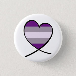 Graysexual Stolz-Herz Button