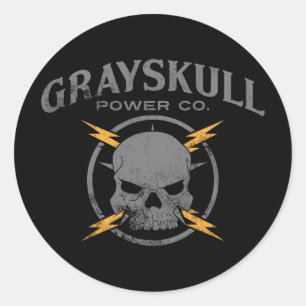 Grayskull Power Co. Runder Aufkleber