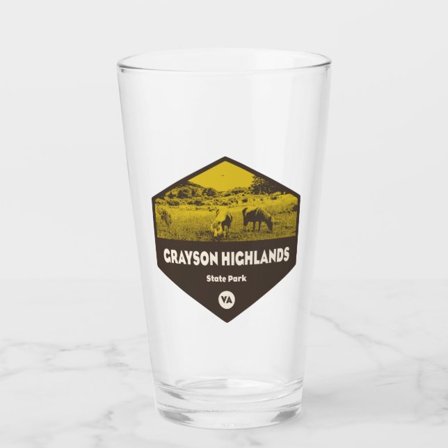 Grayson Highlands Staat Park Virginia Glas (Vorderseite)