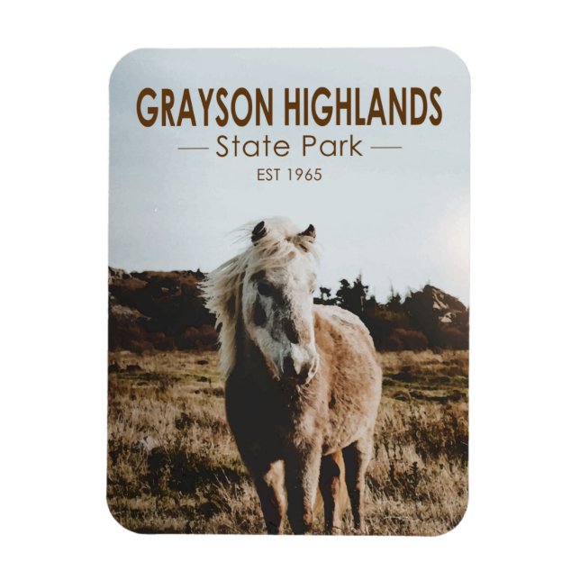 Grayson Highlands Staat Park Virginia Magnet (Vertikal)
