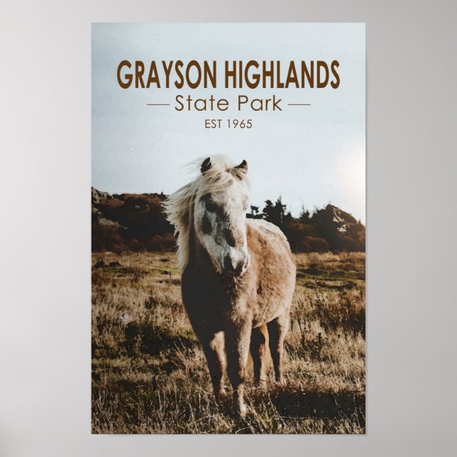 Grayson Highlands Staat Park Virginia Poster (Vorne)