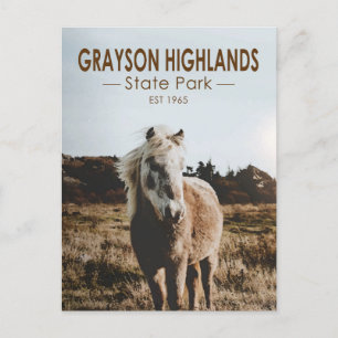 Grayson Highlands Staat Park Virginia Postkarte