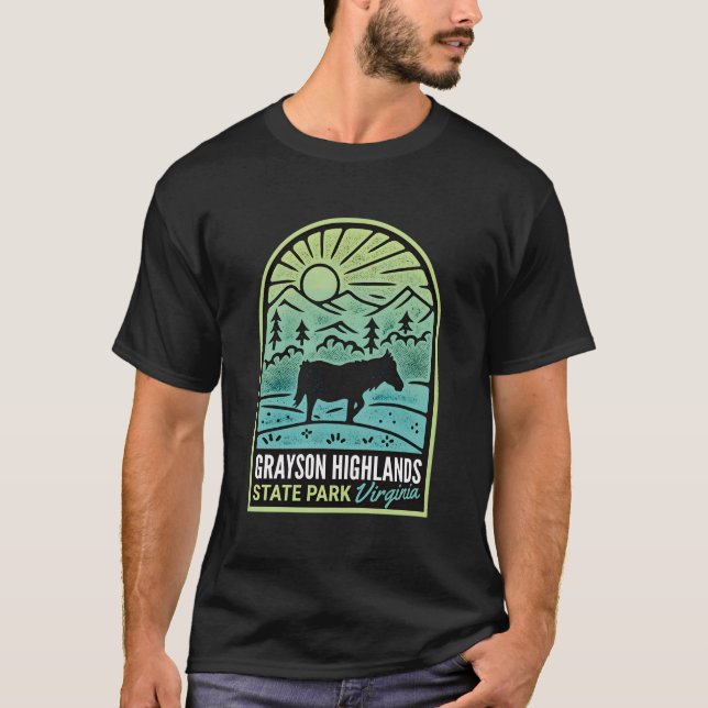 Grayson Highlands Staat Park Virginia T-Shirt (Vorderseite)