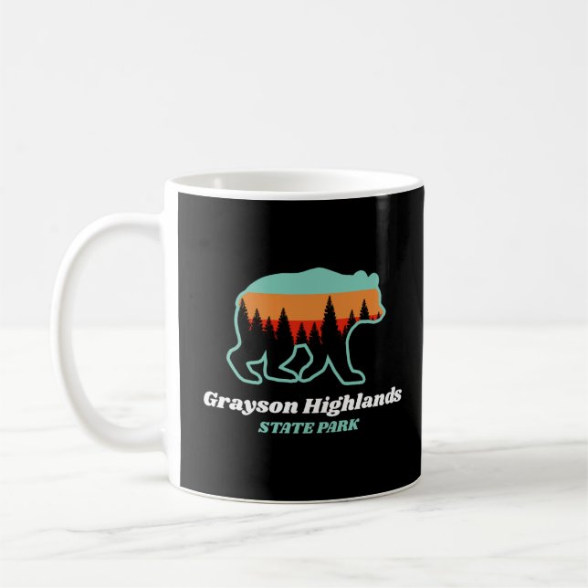 Grayson Highlands Staat Park Virginia VA Bear Kaffeetasse (Links)