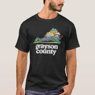 Grayson Landkreis Virginia Natur Lover Retr T-Shirt