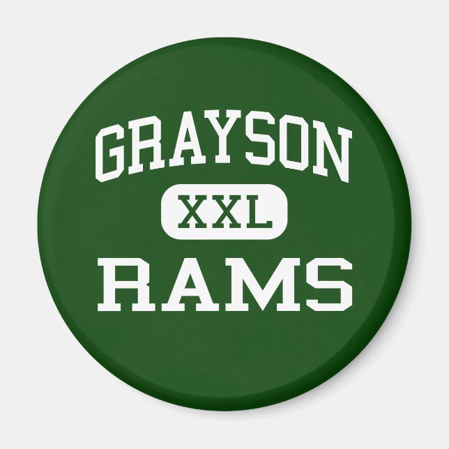 Grayson - Rams - High School - Loganville Georgia Magnet (Vorne)