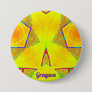 GRAYSON ~ Shades Gelb, Rot, Orange, Blau, Grün Button
