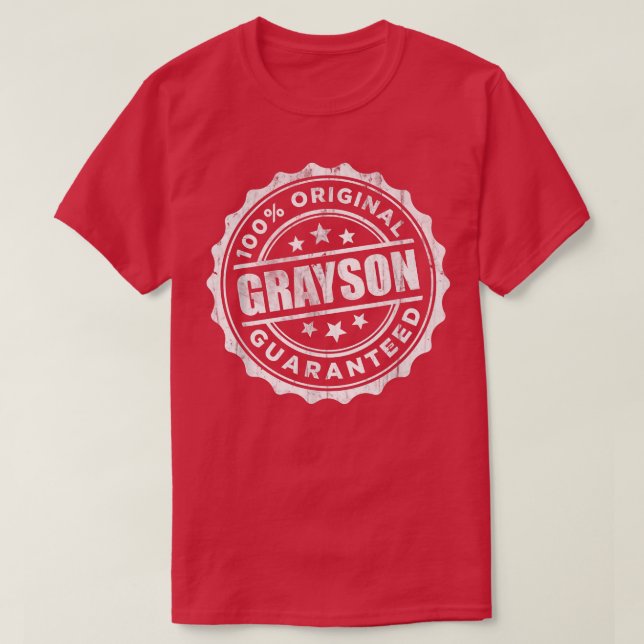 Grayson T - Shirt 100 Original Guaranteed (Design vorne)