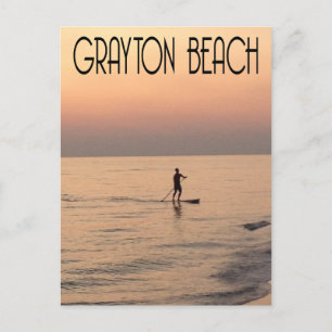 Grayton Beach Paddleboarding Postkarte