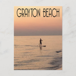 Grayton Beach Paddleboarding Postkarte