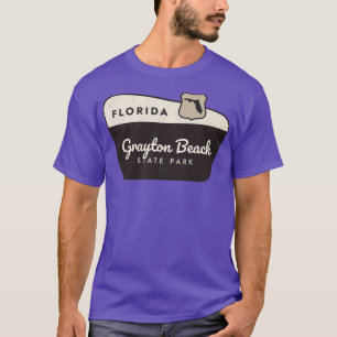 Grayton Beach Staat Park Florida Begrüßungszeichen T-Shirt