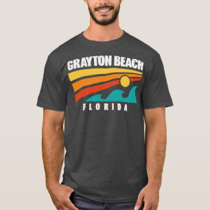 Grayton Beach Staat Park Florida Retro Waves T-Shirt