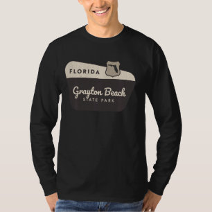 Grayton Beach Staat Park Florida Willkommen Sign V T-Shirt
