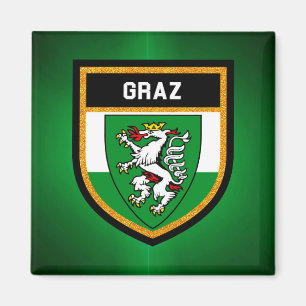 Graz-Flagge Magnet