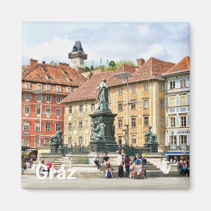 Graz, Österreich - Kühlschrankmagnet von Velvet  Magnet