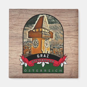 Graz Steiermark Souvenir Küchen Magnet