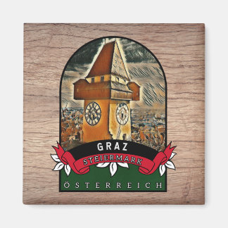Graz Steiermark Souvenir Küchen Magnet