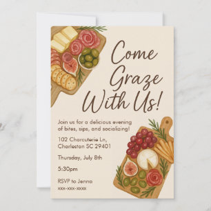 Graze mit US Charcuterie Board Party Einladung