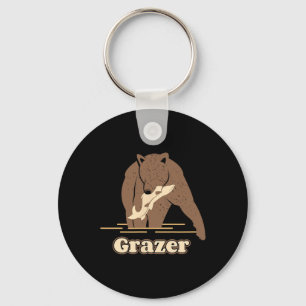 Grazer Fishing Bären Fett Brown Grizzy Barker Wir Schlüsselanhänger