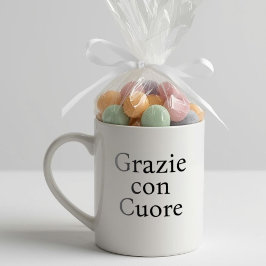 Grazie Con Cuore Chic Baby Shower Keepsake Kaffeetasse