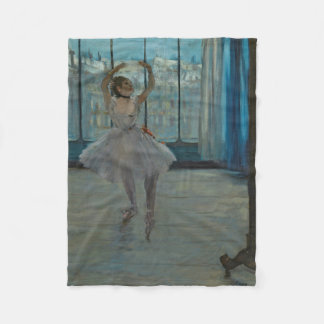 Grazile Ballerina am Fenster-Fleece-Decke Fleecedecke