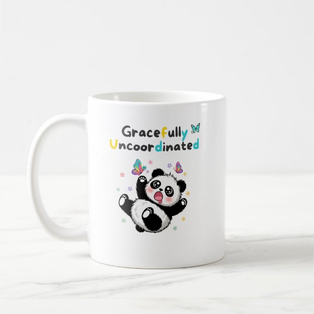 Grazile Unkoordinierte Süße Panda Kaffeetasse (Links)