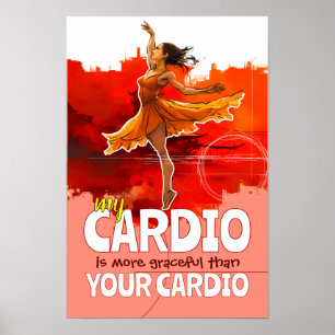 Graziler Cardio-Ballett-Tanzposter Poster