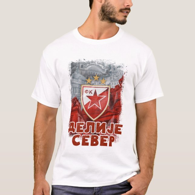 GRB Delije Sever Crvena Zvezda Beograd / Red Star T-Shirt (Vorderseite)