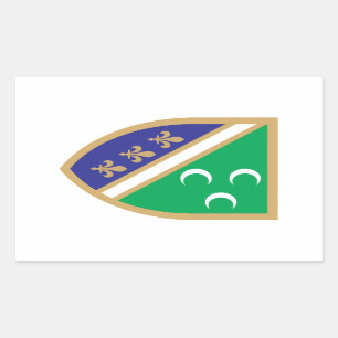 Grb Sandžaka, Sandžak Wappen Rechteckiger Aufkleber
