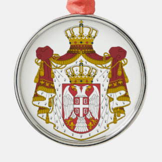 Grb Srbije, serbisches Wappen Silbernes Ornament