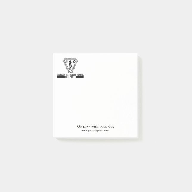 GRC Dogsport klebrig Post-it Klebezettel (Vorderseite)
