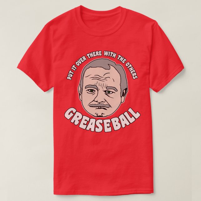 GREASEBALL Frank Shirley Weihnachtsangebot T-Shirt (Design vorne)