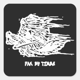Greasy Boyz Illustration Pak Von Timbo Quadratischer Aufkleber