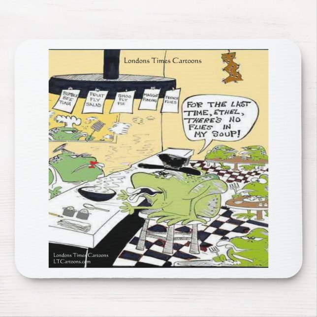 Greasy Spoon für Frösche Funny Gifts & Cards Mousepad (Vorne)