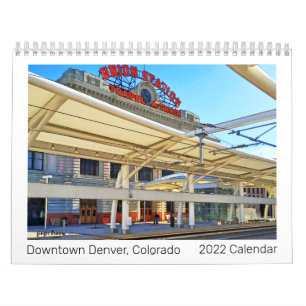 Great 2022 Downtown Denver, Co Foto Art Calendar Kalender