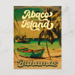 Great Abaco Bahamas Island Vintage Souvenirs Postkarte