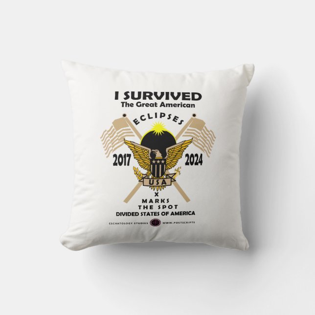 Great American Eclipses Kissen (Vorderseite)