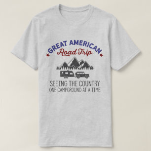 Great American Road Trip T - Shirt, RV Camping Shi T-Shirt
