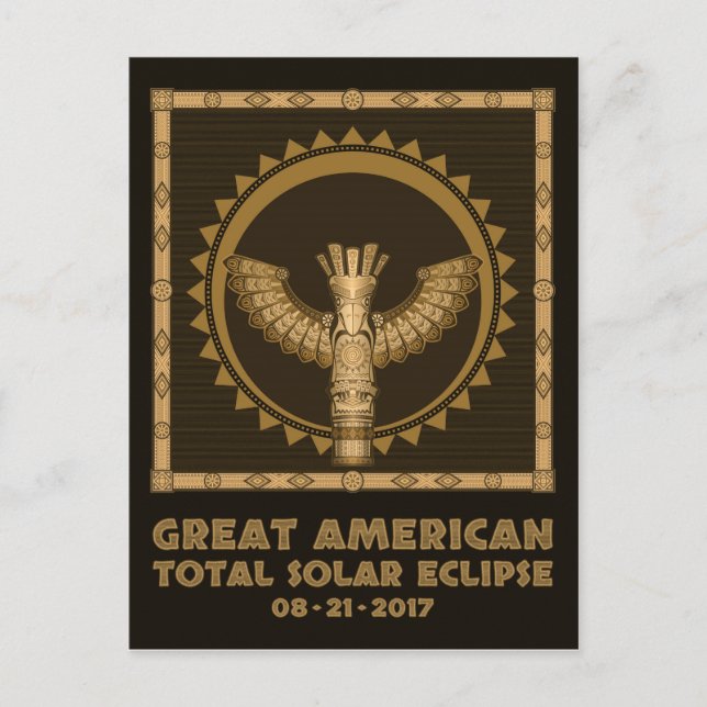 Great American Total Solar Eclipse - 2017 Postkarte (Vorderseite)